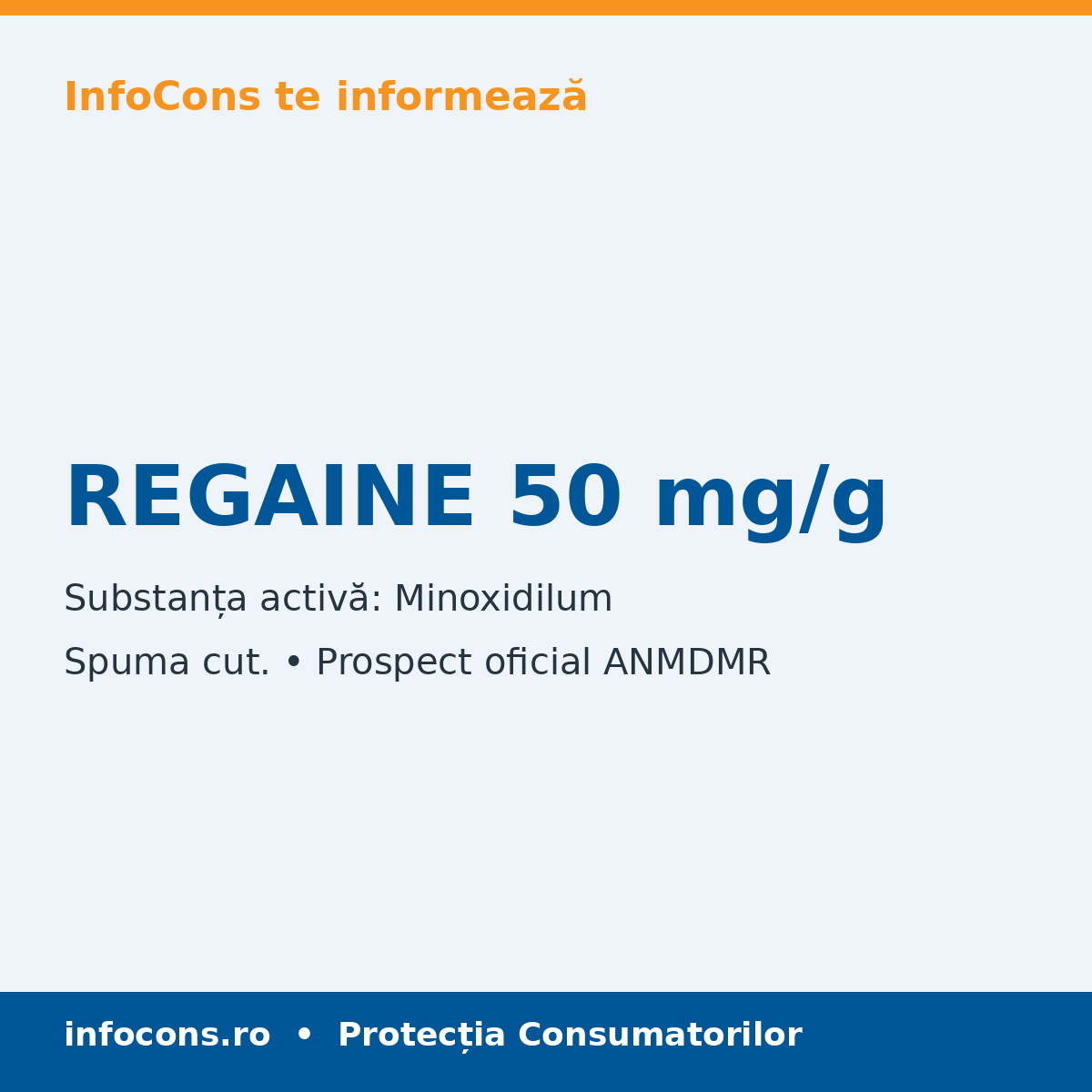REGAINE 50 mg/g - Prospect Medical - InfoCons