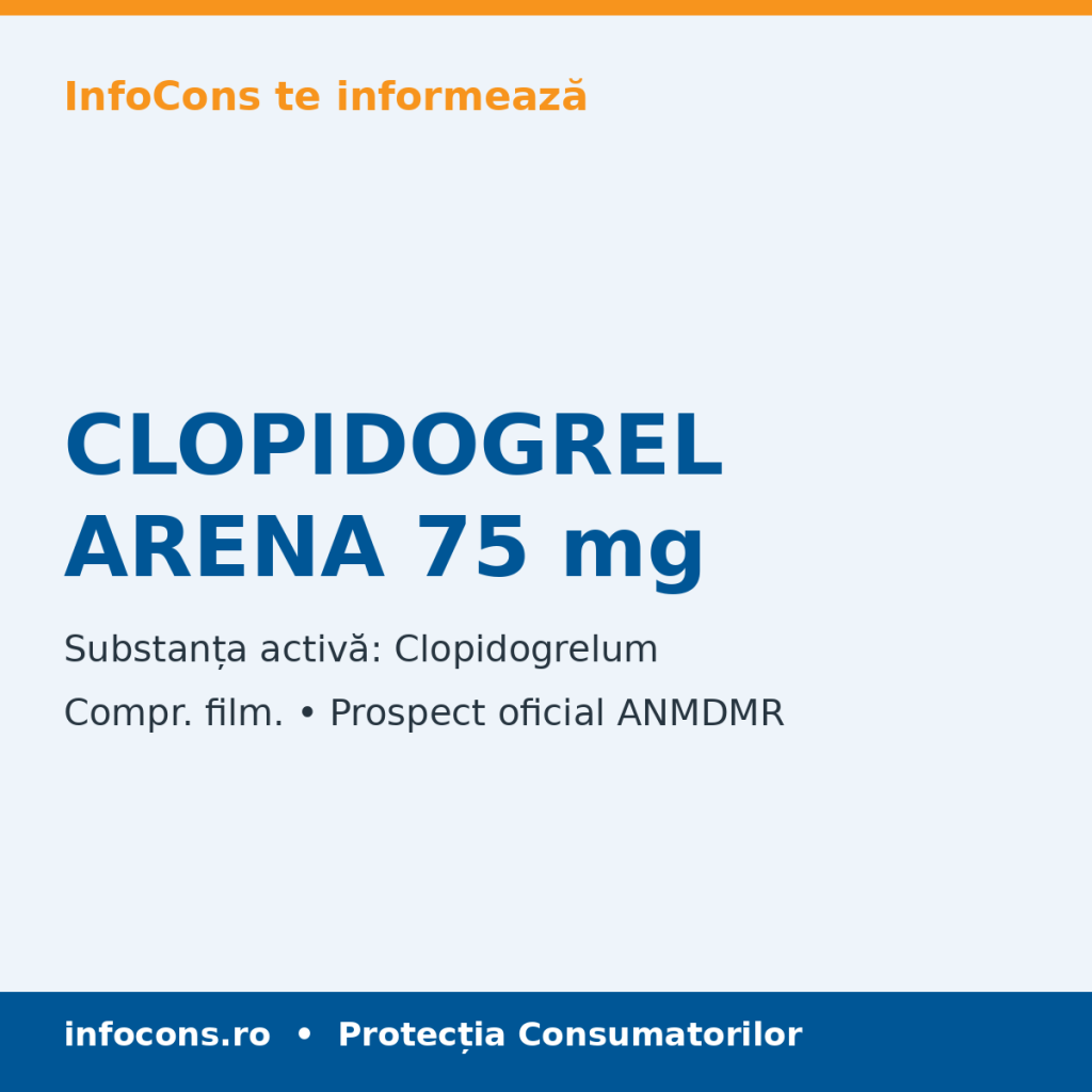 CLOPIDOGREL ARENA 75 mg - Prospect Medical - InfoCons