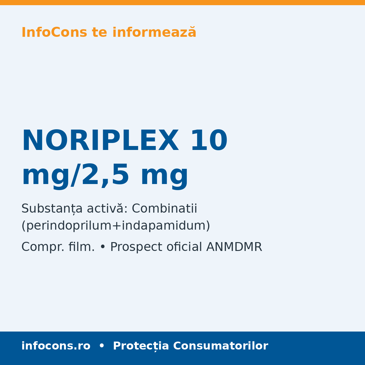 NORIPLEX 10 mg/2,5 mg - Prospect Medical - InfoCons