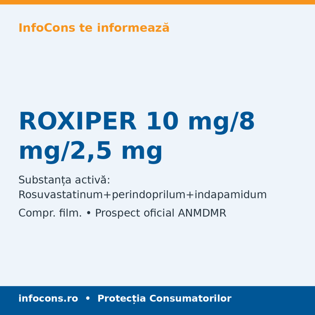 ROXIPER 10 mg/8 mg/2,5 mg - Prospect Medical - InfoCons