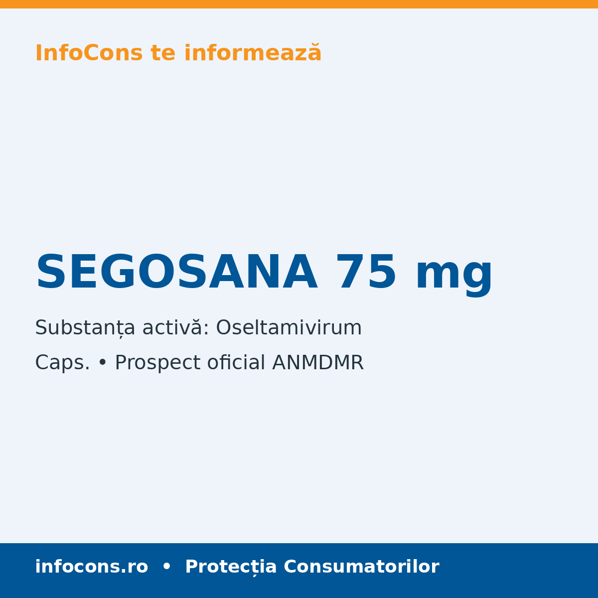 SEGOSANA 75 mg - Prospect Medical - InfoCons