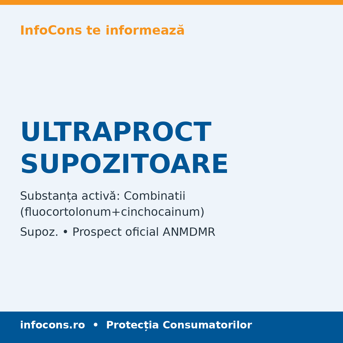 ULTRAPROCT SUPOZITOARE - Prospect Medical - InfoCons