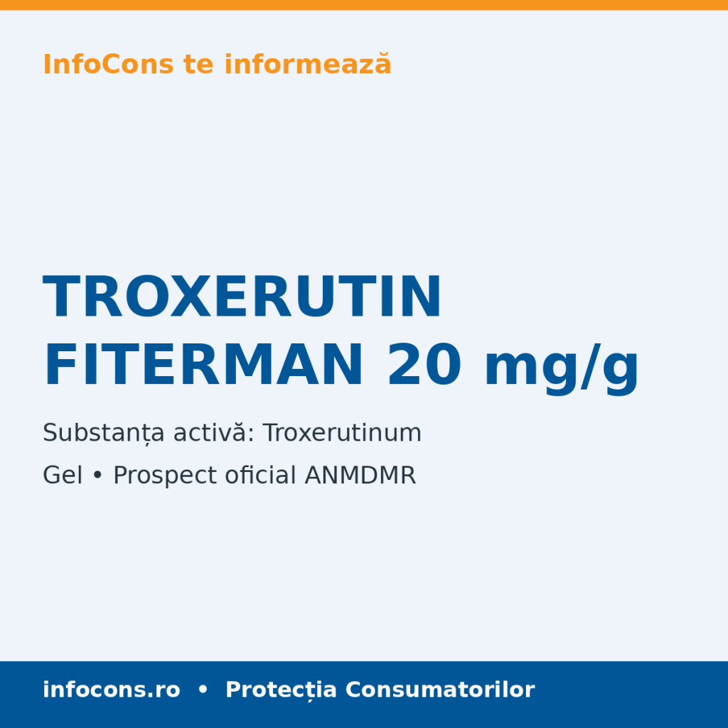 TROXERUTIN FITERMAN 20 mg/g - Prospect Medical - InfoCons