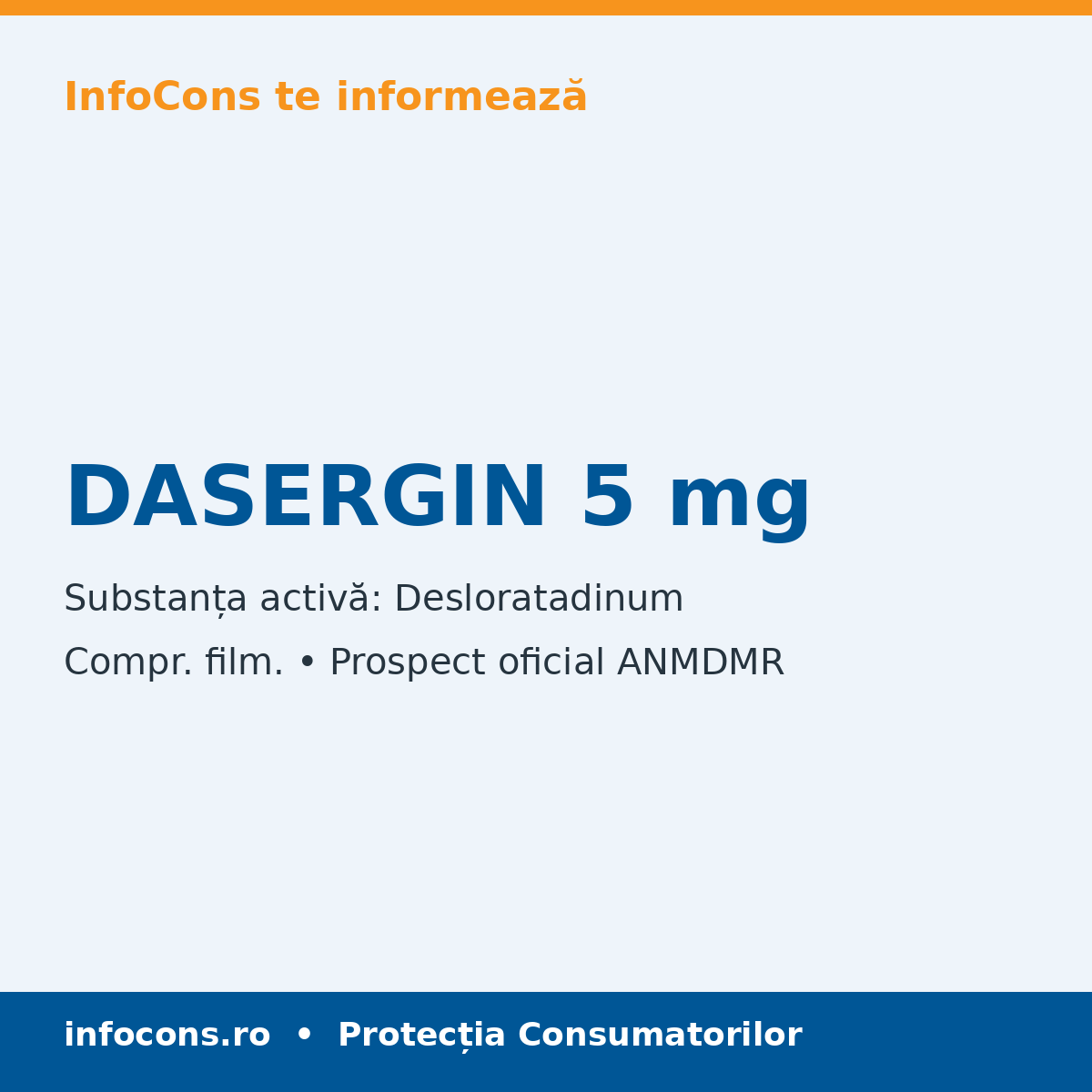 DASERGIN 5 mg - Prospect Medical - InfoCons