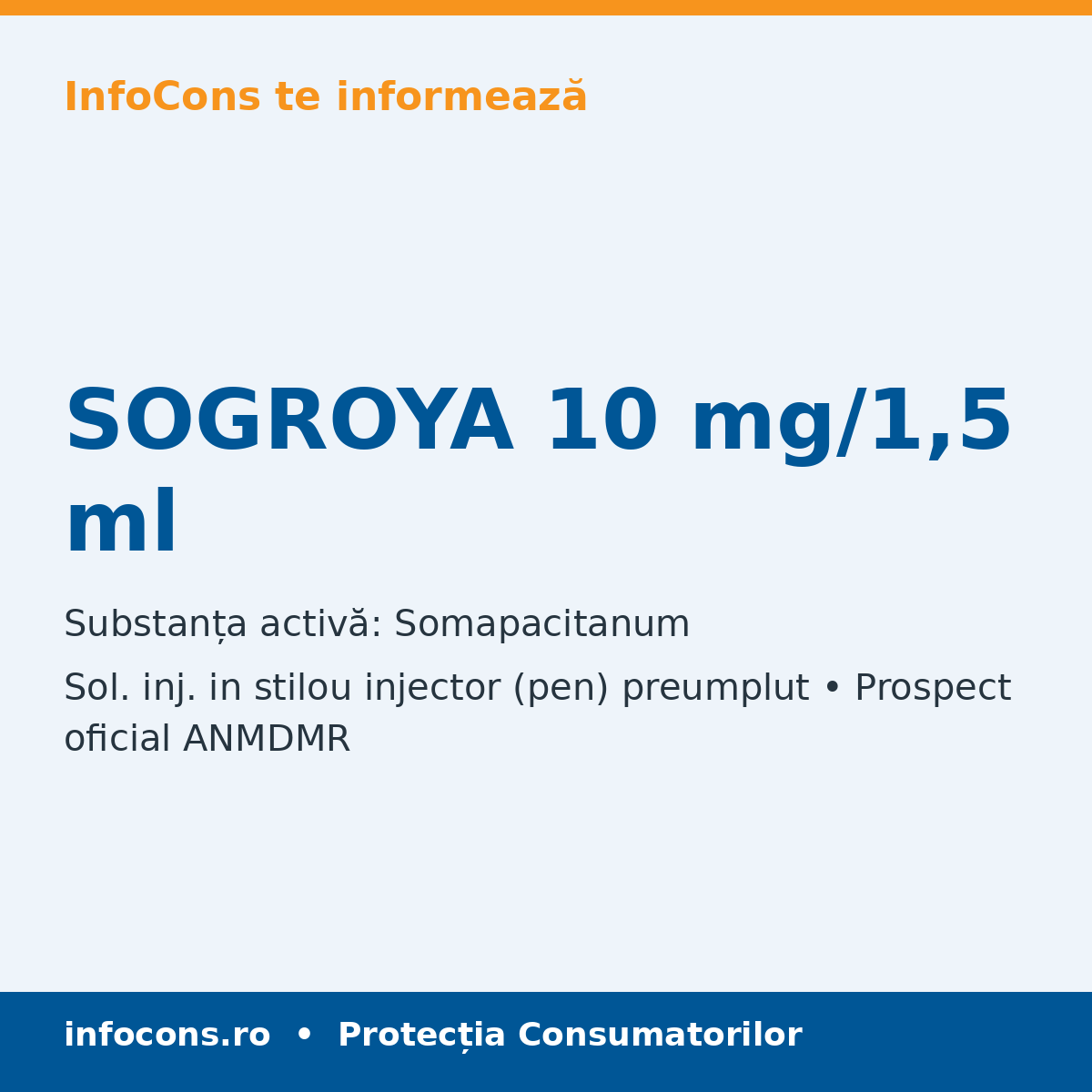 SOGROYA 10 mg/1,5 ml - Prospect Medical - InfoCons