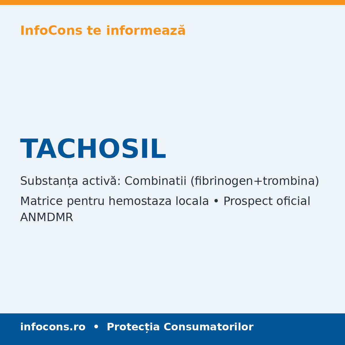 TACHOSIL - Prospect Medical - InfoCons