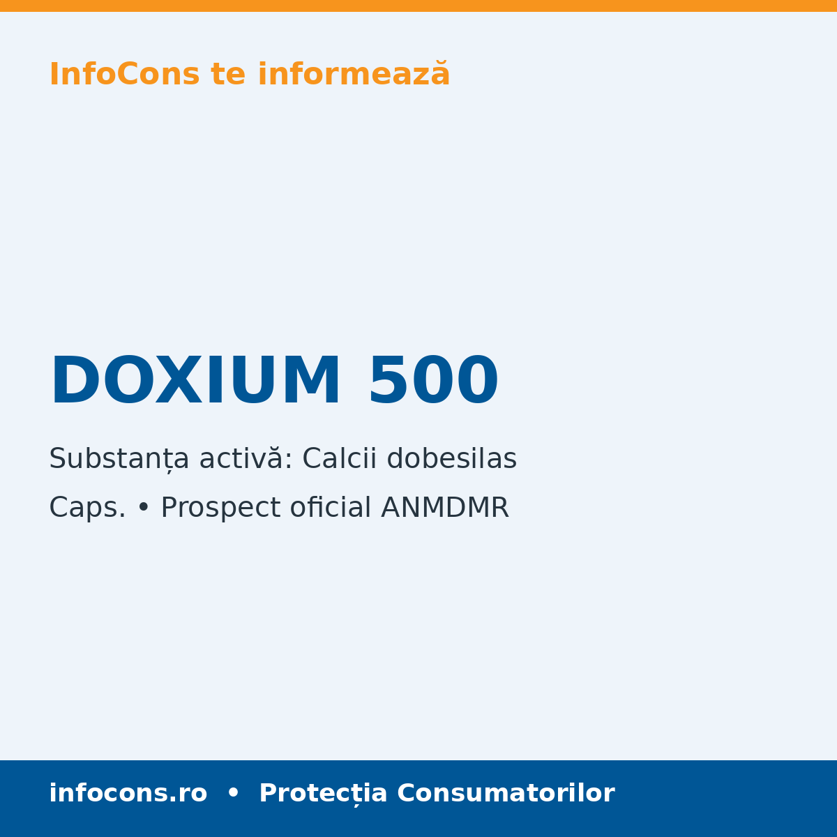 DOXIUM 500 - Prospect Medical - InfoCons