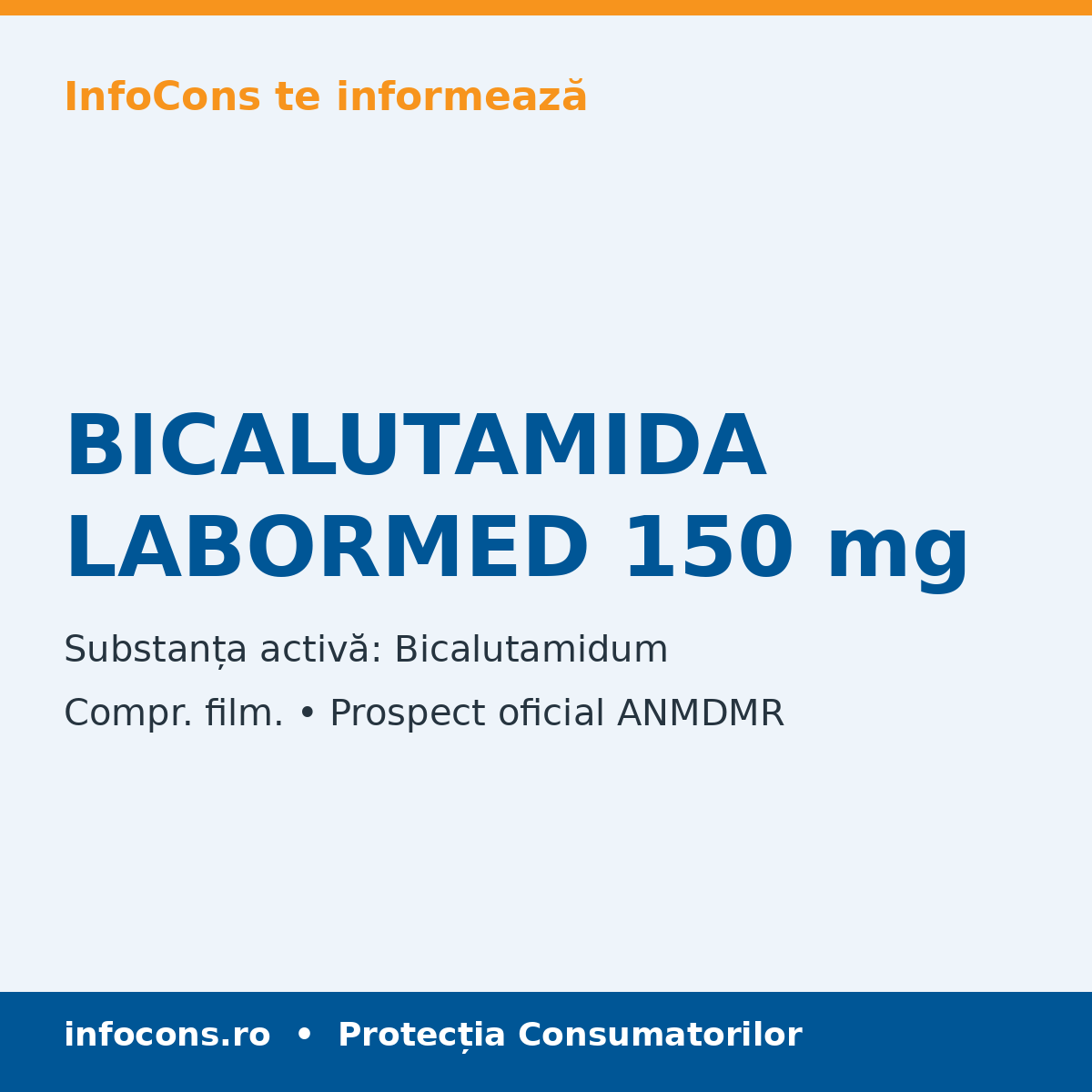 BICALUTAMIDA LABORMED 150 mg - Prospect Medical - InfoCons