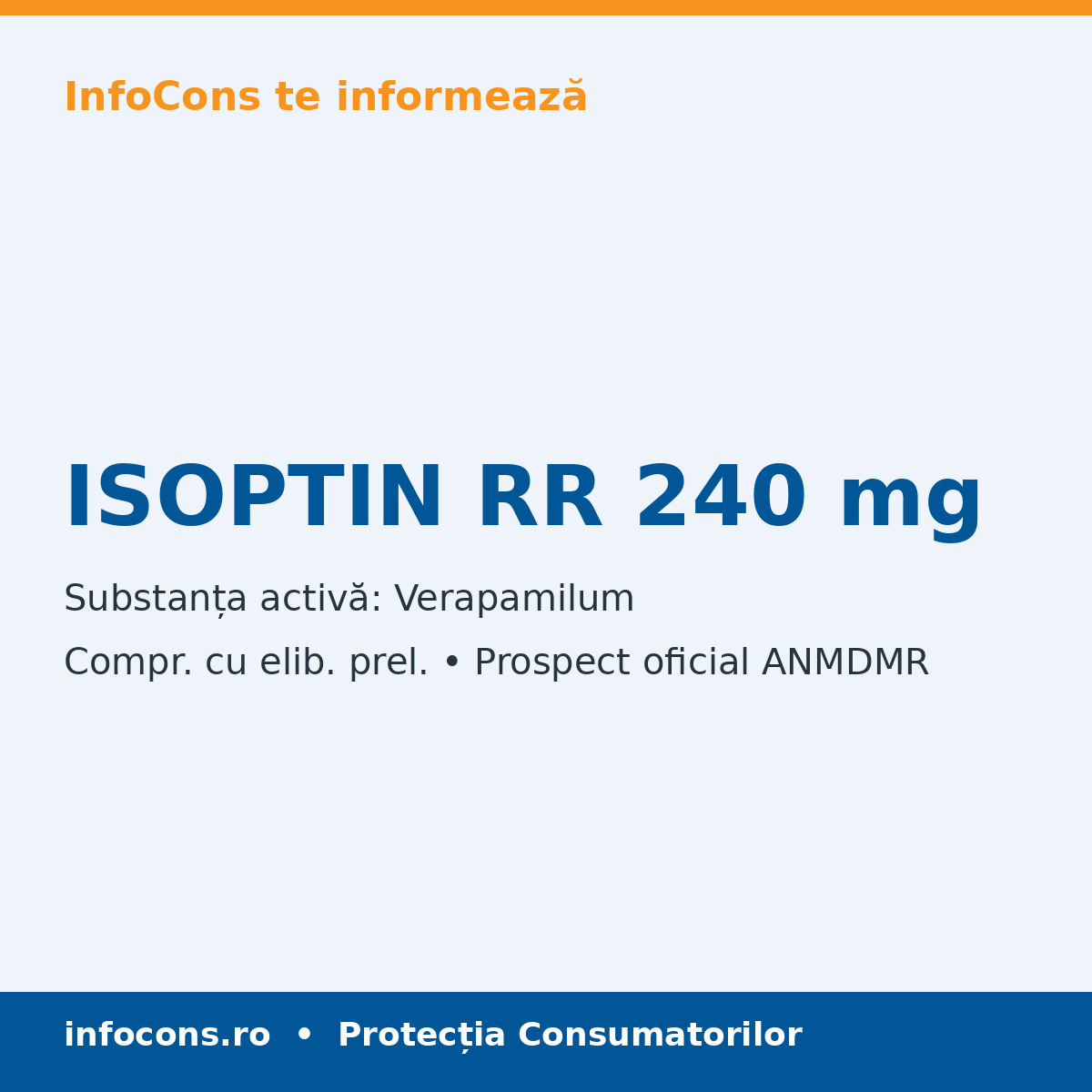 ISOPTIN RR 240 mg - Prospect Medical - InfoCons