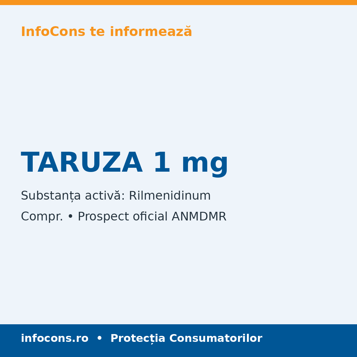 TARUZA 1 mg - Prospect Medical - InfoCons