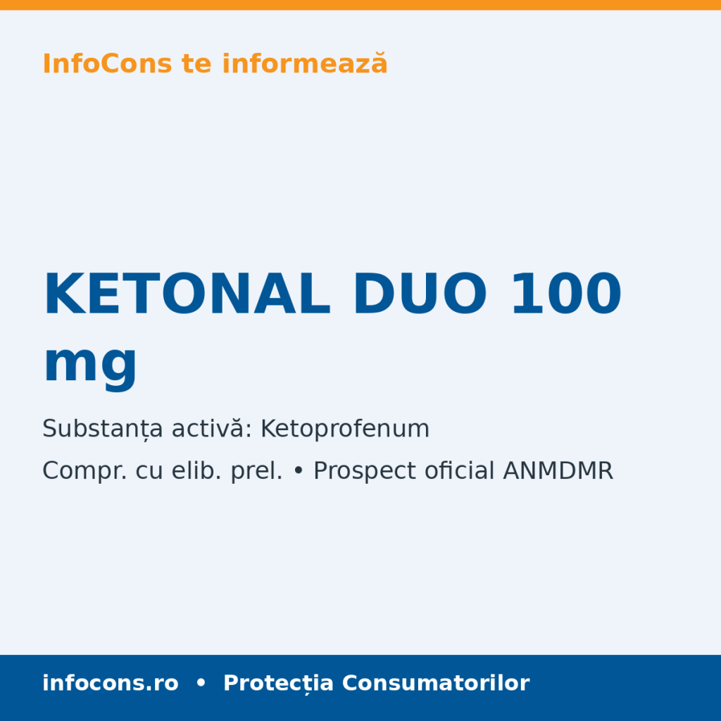 KETONAL DUO 100 mg - Prospect Medical - InfoCons