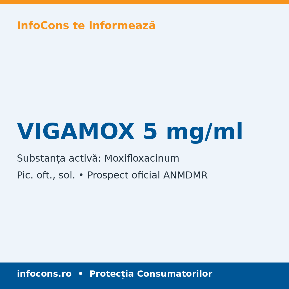 VIGAMOX 5 mg/ml - Prospect Medical - InfoCons