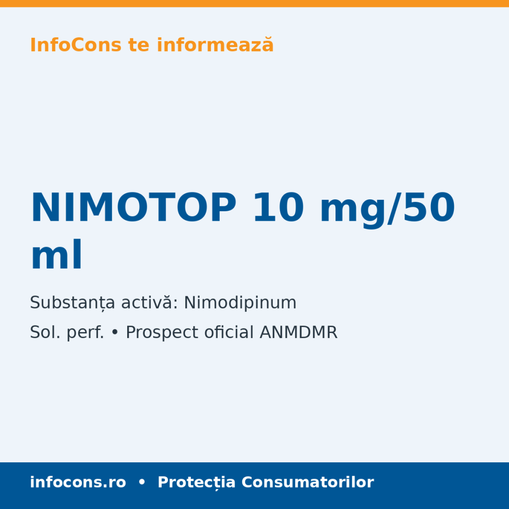 NIMOTOP 10 mg/50 ml - Prospect Medical - InfoCons