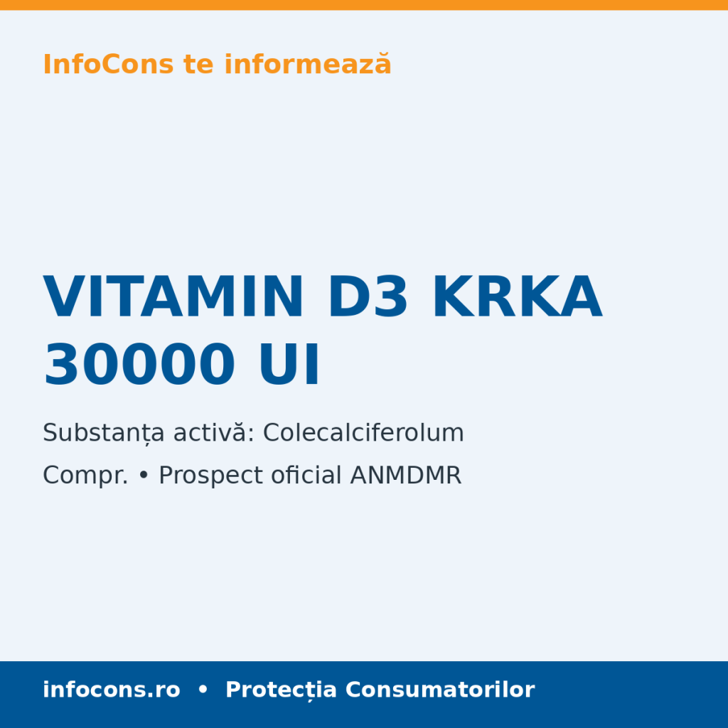 VITAMIN D3 KRKA 30000 UI - Prospect Medical - InfoCons