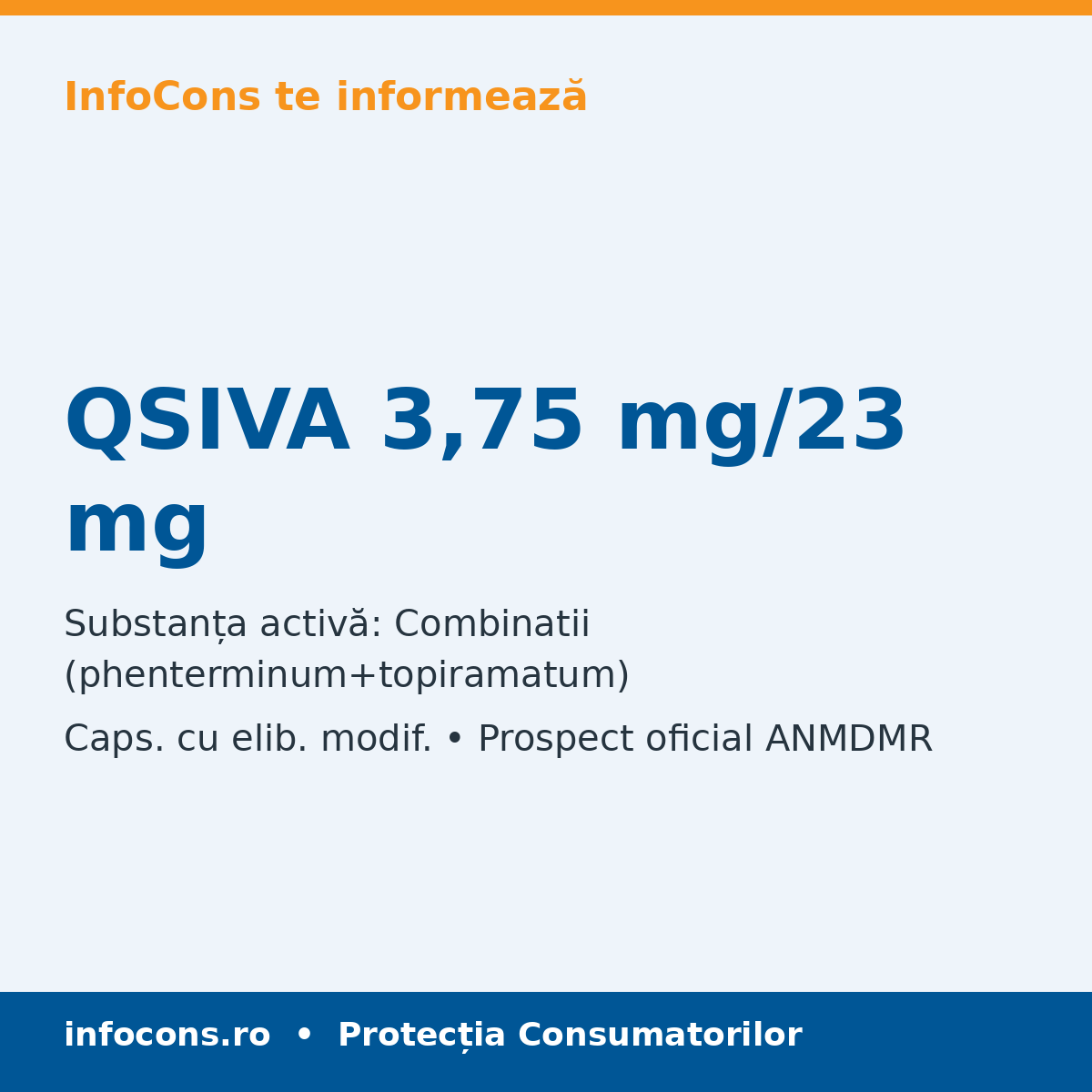 QSIVA 3,75 mg/23 mg - Prospect Medical - InfoCons
