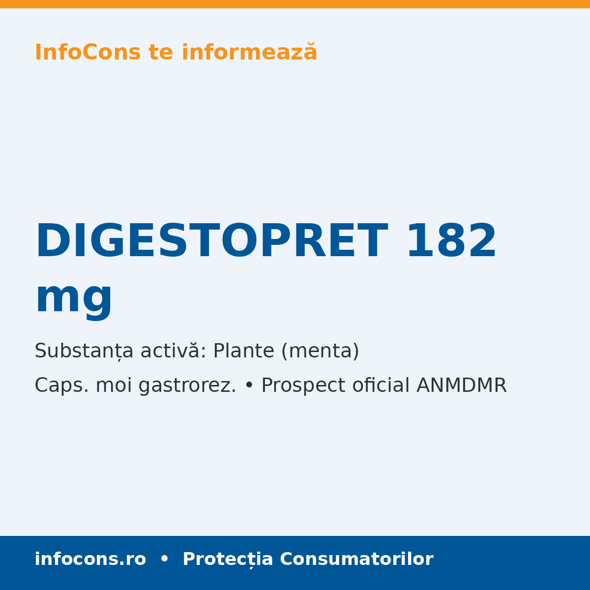 DIGESTOPRET 182 mg - Prospect Medical - InfoCons