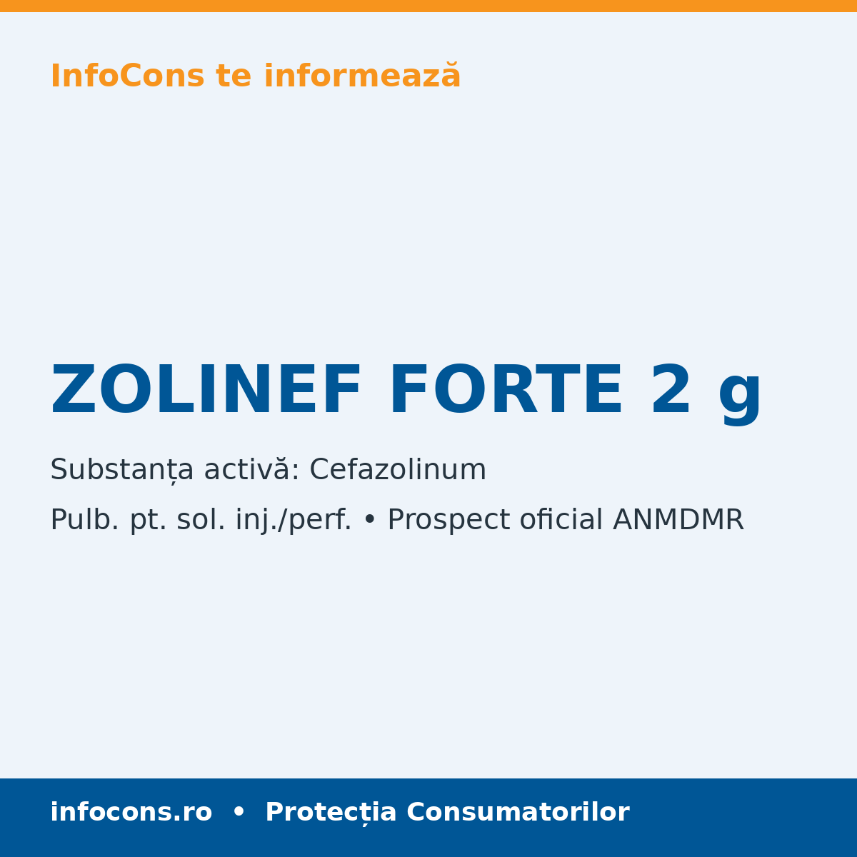 ZOLINEF FORTE 2 g - Prospect Medical - InfoCons