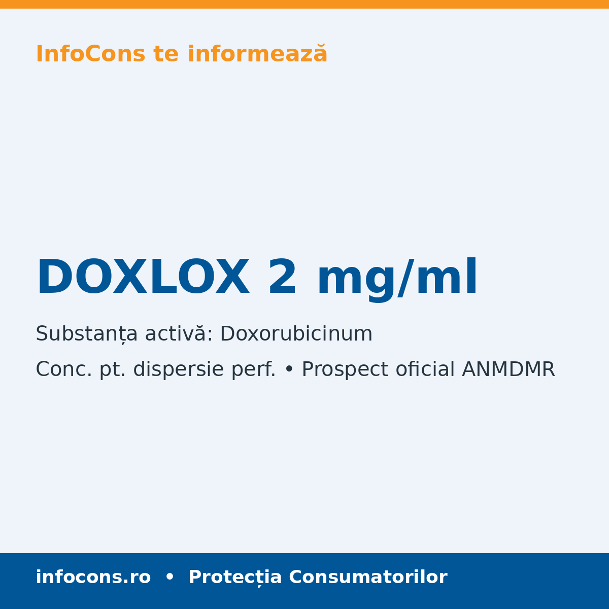 DOXLOX 2 mg/ml - Prospect Medical - InfoCons