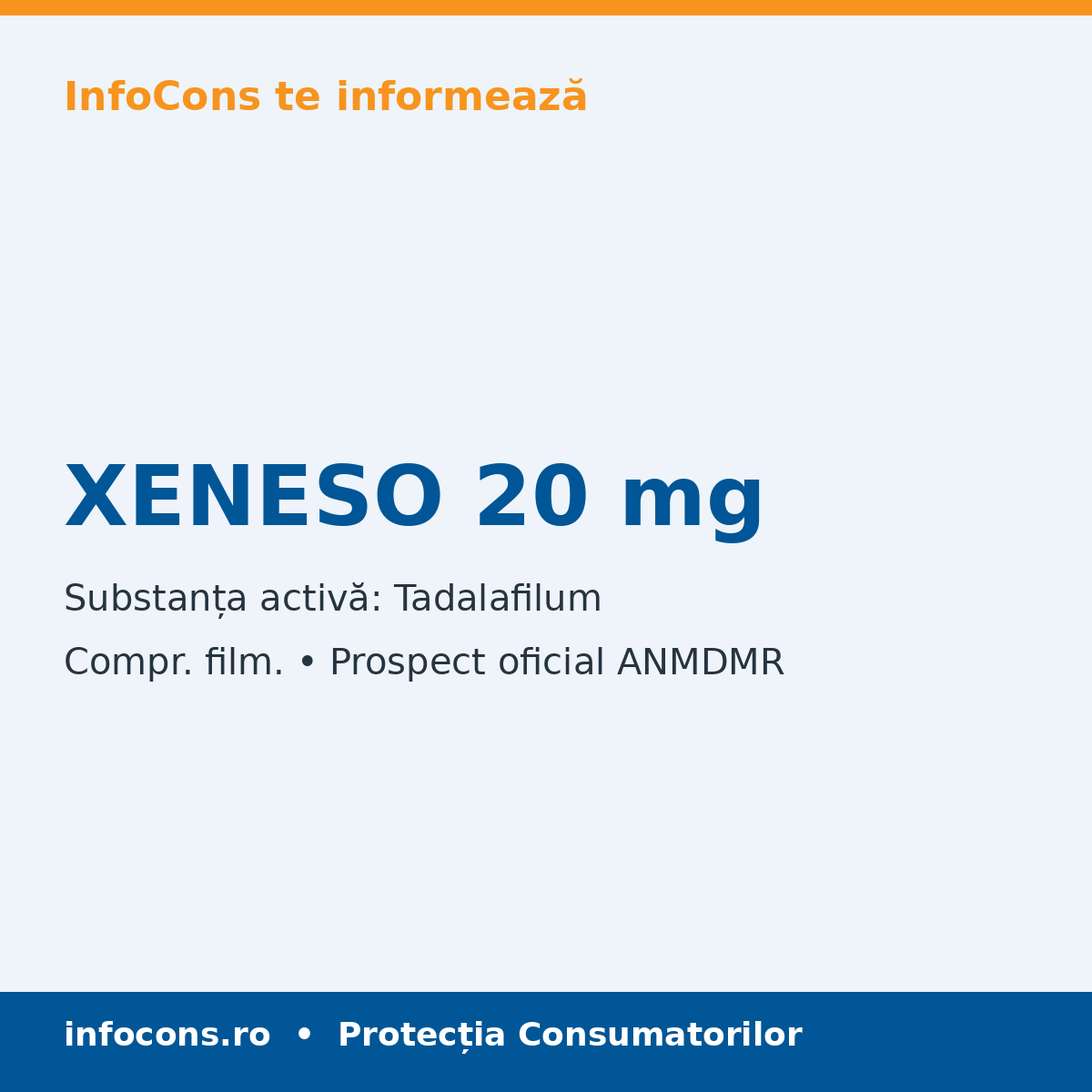 XENESO 20 mg - Prospect Medical - InfoCons