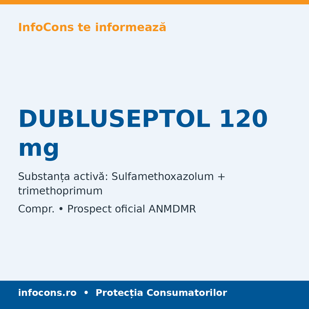 DUBLUSEPTOL 120 mg - Prospect Medical - InfoCons