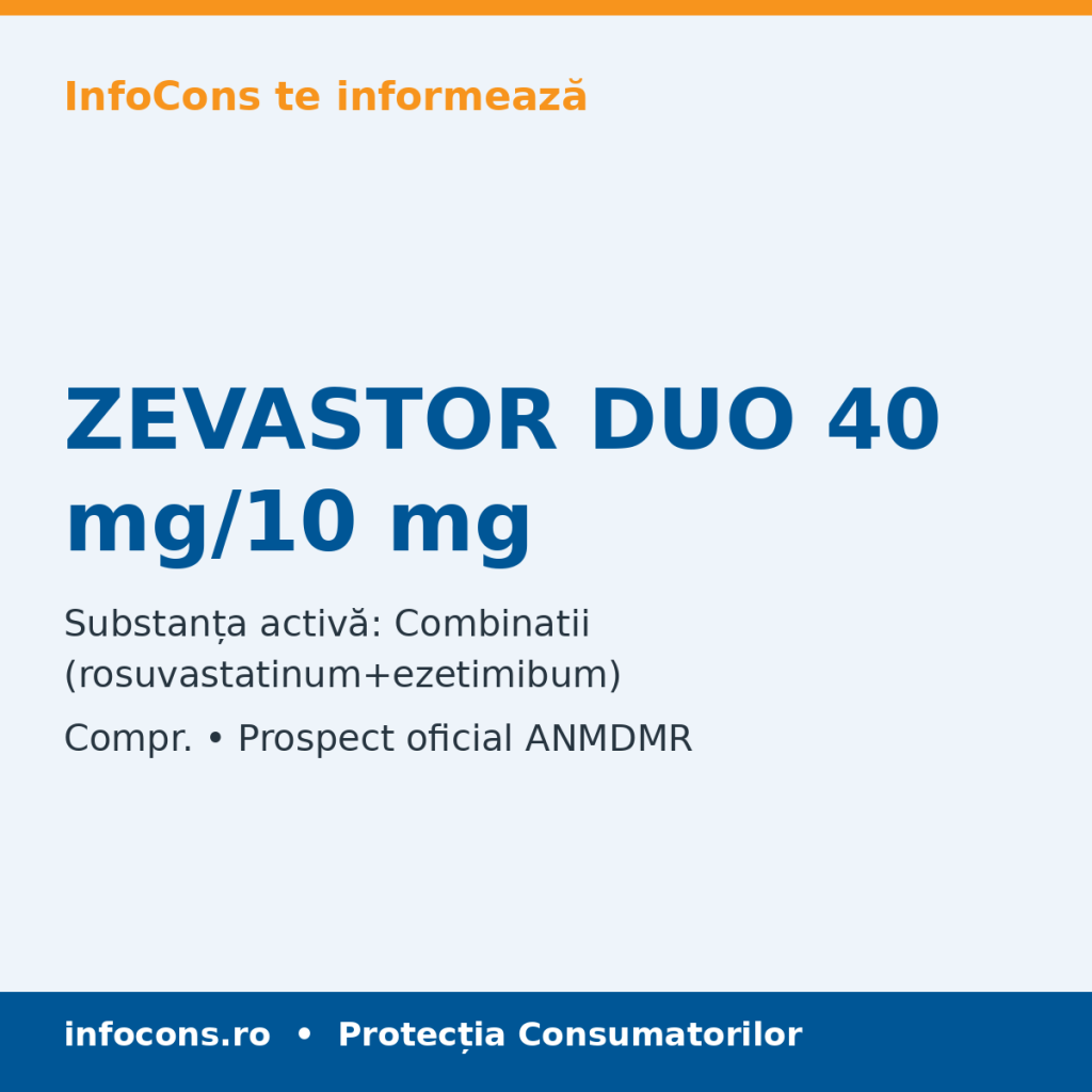 ZEVASTOR DUO 40 mg/10 mg - Prospect Medical - InfoCons