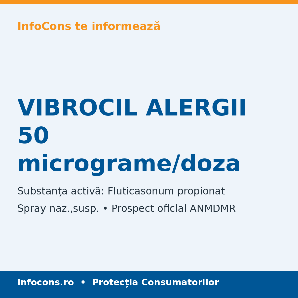 VIBROCIL ALERGII 50 micrograme/doza - Prospect Medical - InfoCons