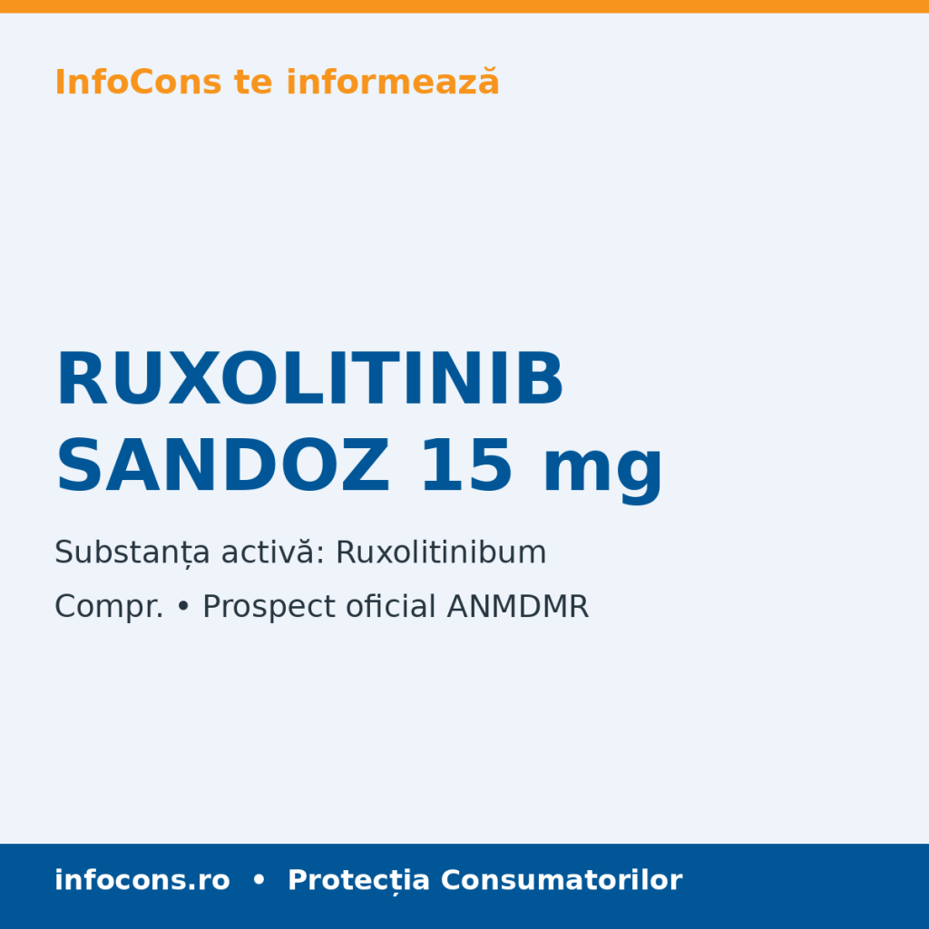 RUXOLITINIB SANDOZ 15 mg - Prospect Medical - InfoCons