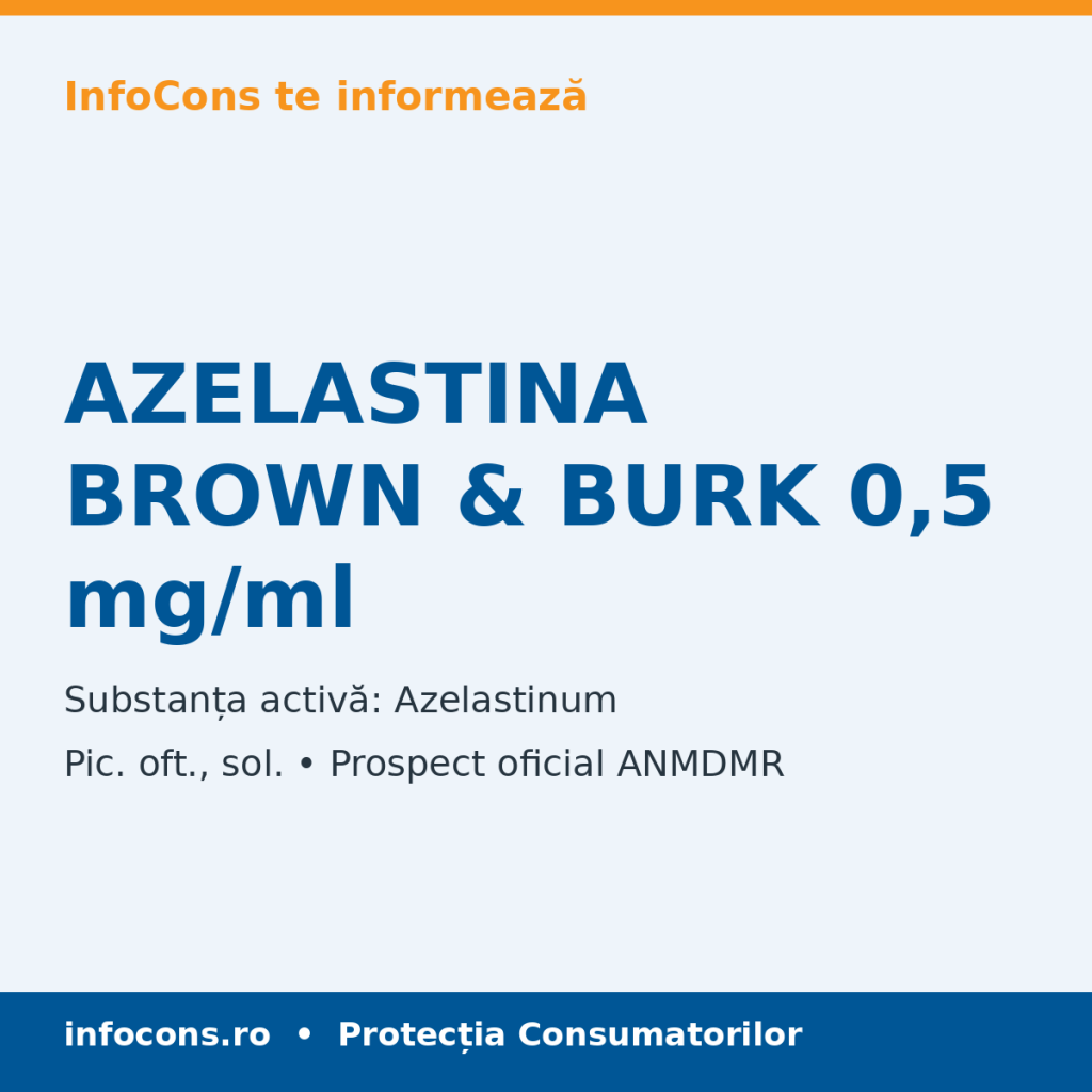 AZELASTINA BROWN & BURK 0,5 mg/ml - Prospect Medical - InfoCons